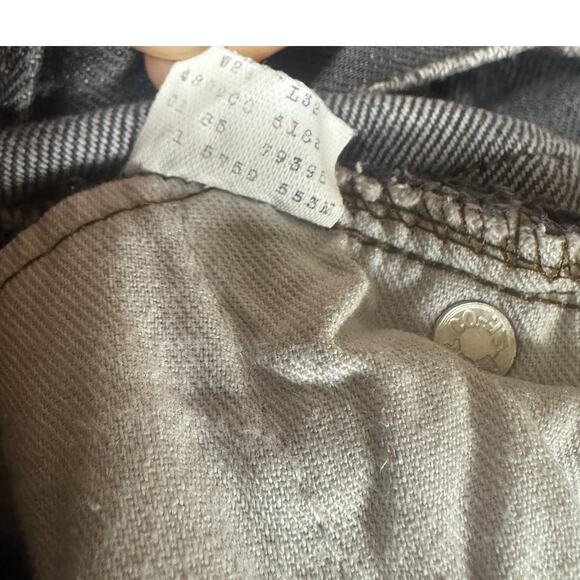 Vintage Levi's 701 Student Black Gray Denim 1985 24x32 100% Cotton 24x32 - Picture 5 of 5